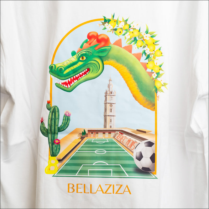 T-shirt 'bellaziza' jaune